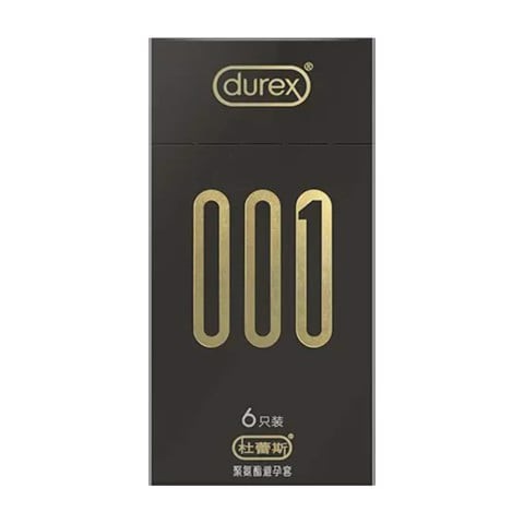 Bao cao su Durex 001 - Siêu mỏng 54mm - Hộp 6 cái