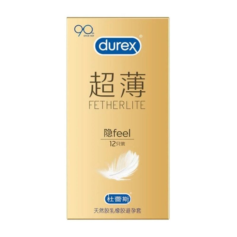 Bao cao su Durex Fetherlite siêu mỏng gel bôi trơn hộp 12