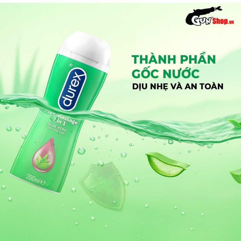 Gel bôi trơn Durex Play 2 in 1 200ml - Mượt mà, kích thích
