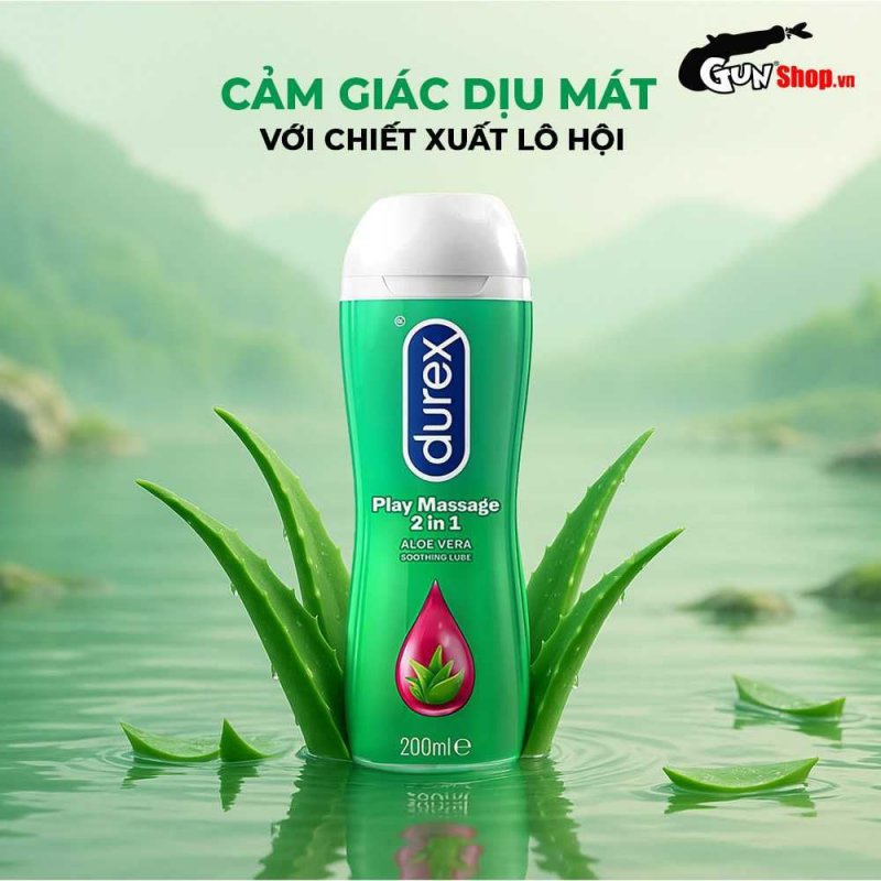 Gel bôi trơn Durex Play 2 in 1 200ml - Mượt mà, kích thích