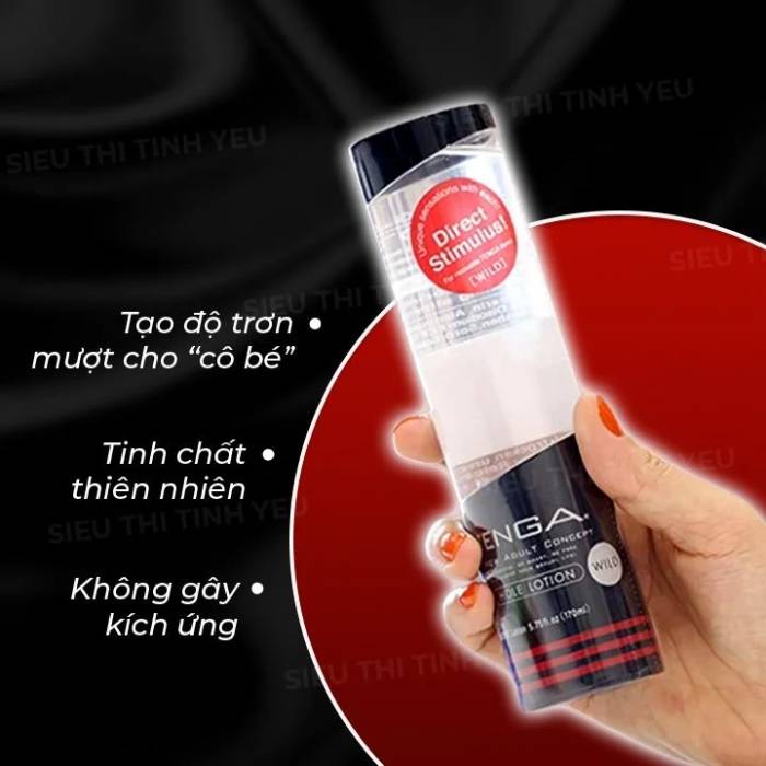 Gel bôi trơn gốc nước Tenga Direct Stimulus Wild 170ml dịu nhẹ an toàn