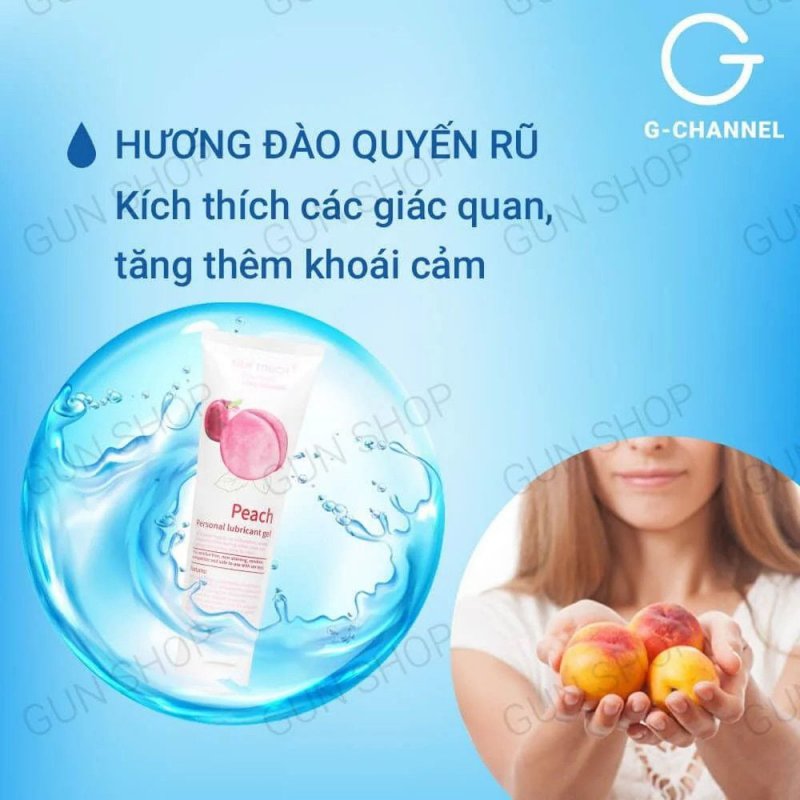 Gel bôi trơn hương đào Silk Touch 100ml cho đêm yêu mê say