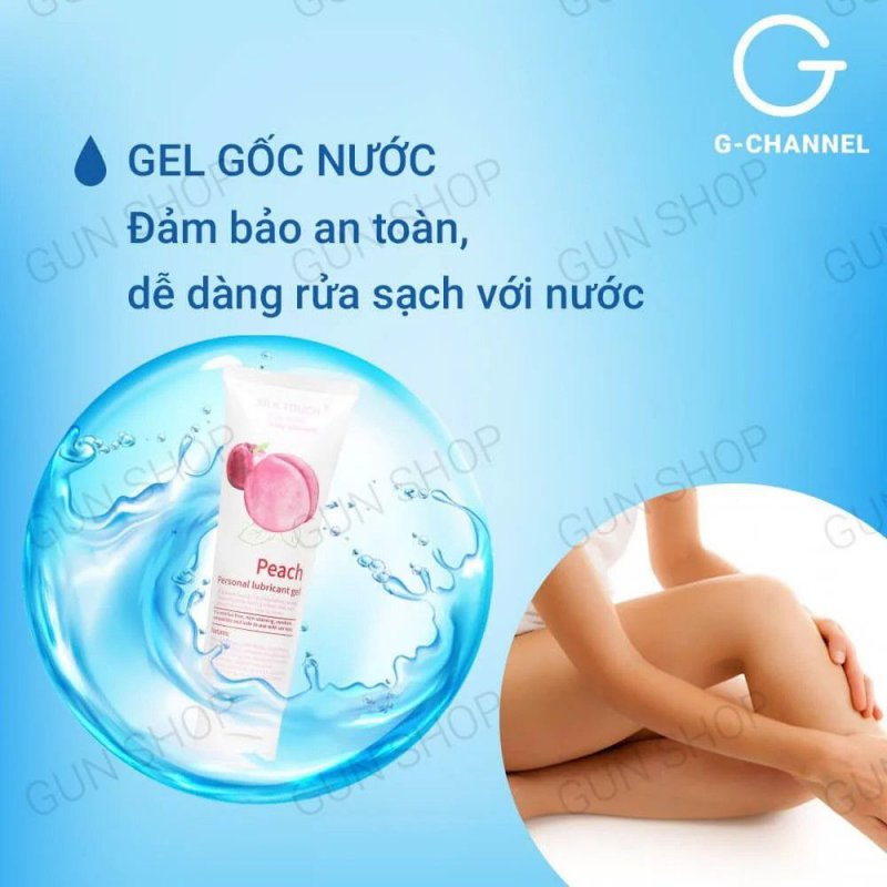Gel bôi trơn hương đào Silk Touch 100ml cho đêm yêu mê say