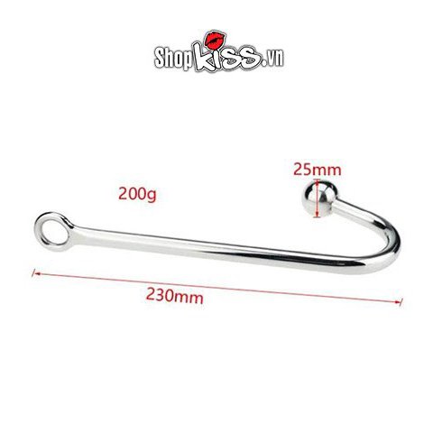 Đồ chơi bạo dâm móc inox cao cấp kích thích hậu môn an toàn