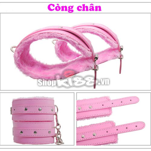 Bộ đồ chơi bạo dâm 7 món hồng chất liệu cao cấp kích thích mãnh liệt