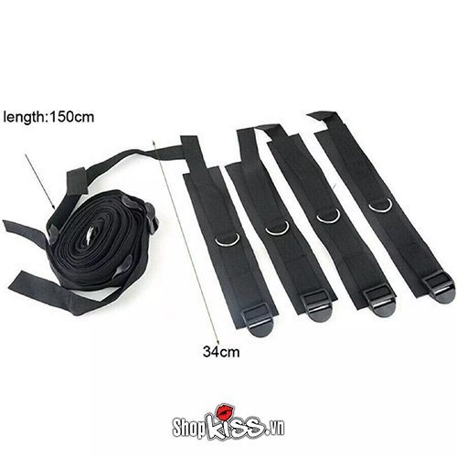 Bộ trói tay chân bạo dâm trên giường tăng hưng phấn