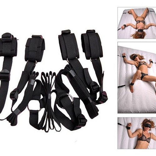 Bộ trói tay chân bạo dâm trên giường tăng hưng phấn