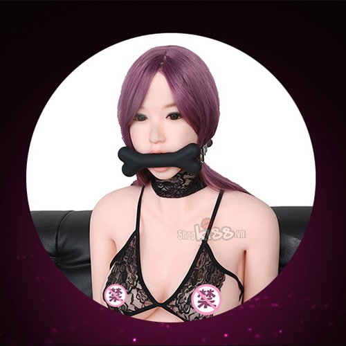 Dụng cụ bạo dâm quai đeo khúc xương siêu dễ thương, nóng bỏng