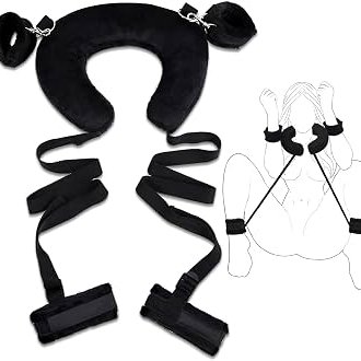 Bộ Trói Tay Chân Cổ Gối Chữ U Đệm Bông Đồ Chơi BDSM Cao Cấp