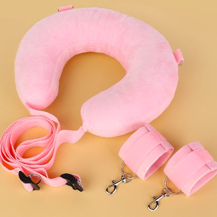 Bộ Trói Tay Chân Cổ Gối Chữ U Đệm Bông Đồ Chơi BDSM Cao Cấp