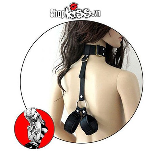 Còng tay cổ bạo dâm BZ13D kích thích đam mê, phong cách BDSM
