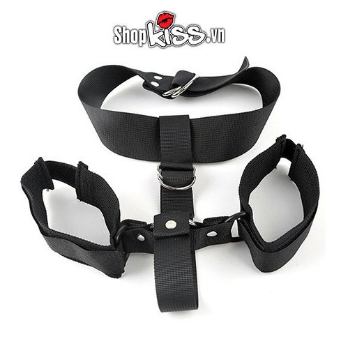 Còng tay cổ bạo dâm BZ13D kích thích đam mê, phong cách BDSM