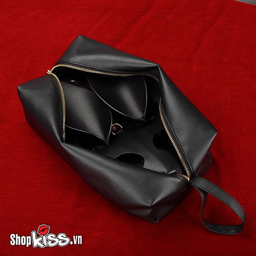 Bộ đồ chơi cosplay da cao cấp bạo dâm kèm mặt nạ thỏ sang trọng