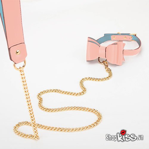 Bộ đồ chơi da bạo dâm hình nơ xinh xắn, khơi gợi đam mê