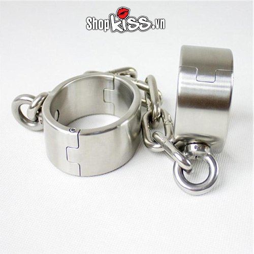 Còng chân thép không gỉ BDSM bạo dâm cao cấp kích thích cảm xúc