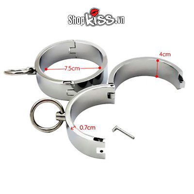 Còng chân thép không gỉ BDSM bạo dâm cao cấp kích thích cảm xúc