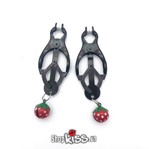 Bộ kẹp núm vú ngọt ngào hình trái dâu – Kích thích, thú vị