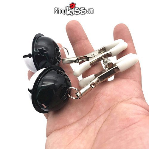 Bộ kẹp vú chuông lục lạc BZ09V siêu kích thích, chất liệu kim loại cao cấp