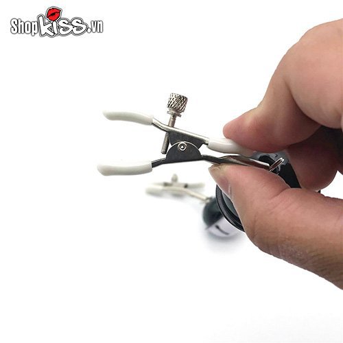 Bộ kẹp vú chuông lục lạc BZ09V siêu kích thích, chất liệu kim loại cao cấp