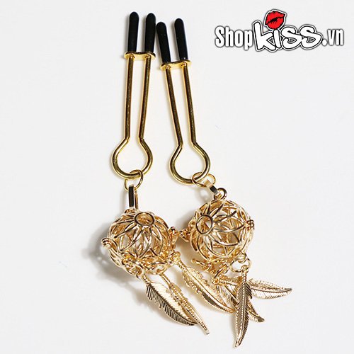 Bộ kẹp vú đính chuông phát sáng siêu đẹp hấp dẫn