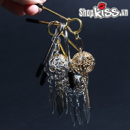 Bộ kẹp vú đính chuông phát sáng siêu đẹp hấp dẫn