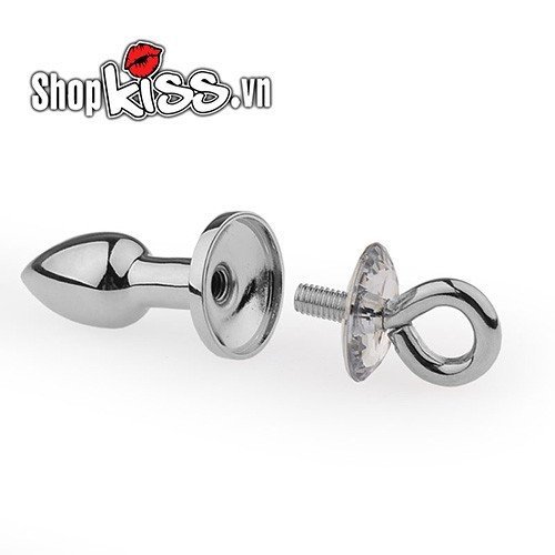 Phích cắm hậu môn kim loại tháo rời lỗ móc cao cấp tăng khoái cảm