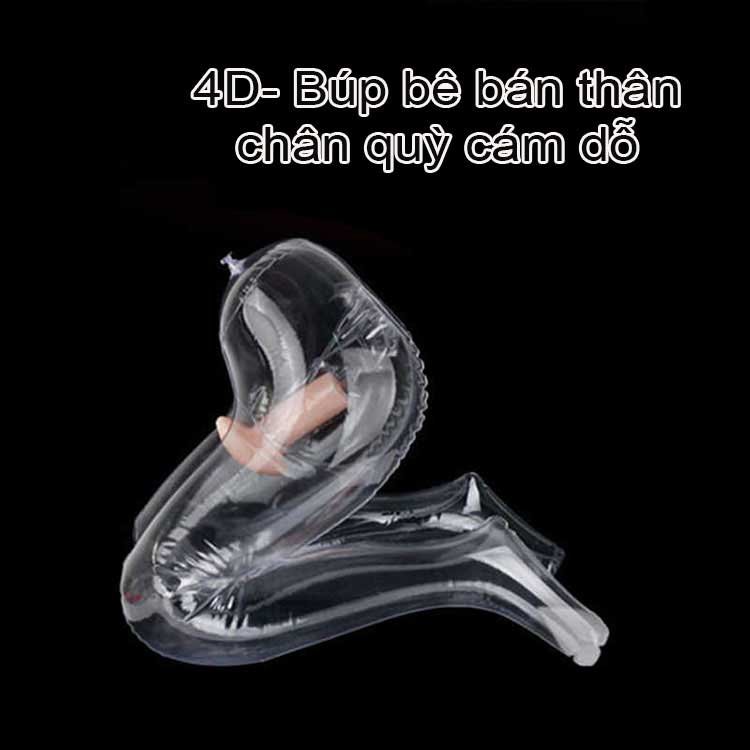 Bán búp bê bơm hơi bán thân trong suốt, siêu thực, giá tốt