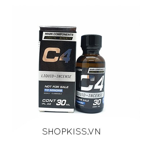 Popper C4 Long Lasting 30ml cao cấp kích thích mạnh mẽ an toàn