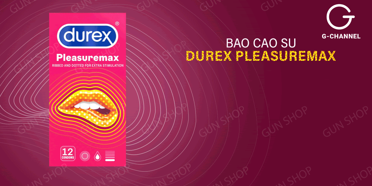 Nhập sỉ Bao cao su Durex Pleasuremax gân gai - Hộp 12 cái hàng mới về Nhập sỉ Bao cao su Durex Pleasuremax gân gai - Hộp 12 cái hàng mới về