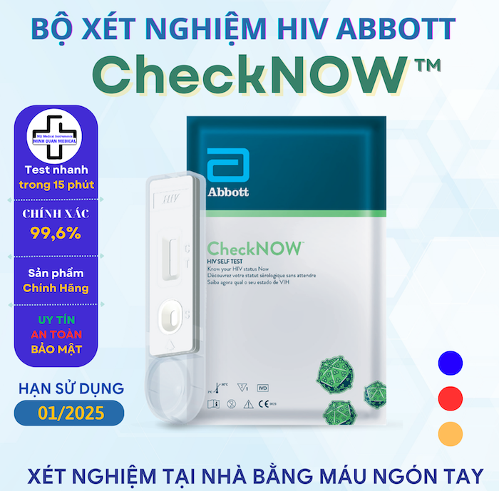 Đánh giá Bộ que kit test CheckNow Abbott Hoa Kỳ xét nghiệm HIV chính xác tại nhà cao cấp Đánh giá Bộ que kit test CheckNow Abbott Hoa Kỳ xét nghiệm HIV chính xác tại nhà cao cấp
