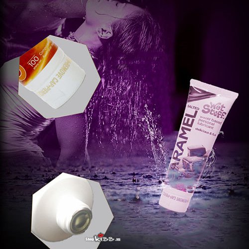 Gel bôi trơn Caramel Vị Mặn thơm ngon kích thích quan hệ miệng