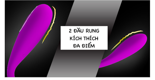 Shop bán Trứng rung tình yêu 2 đầu Prettylove Algernon máy massage điểm G không dây giá rẻ