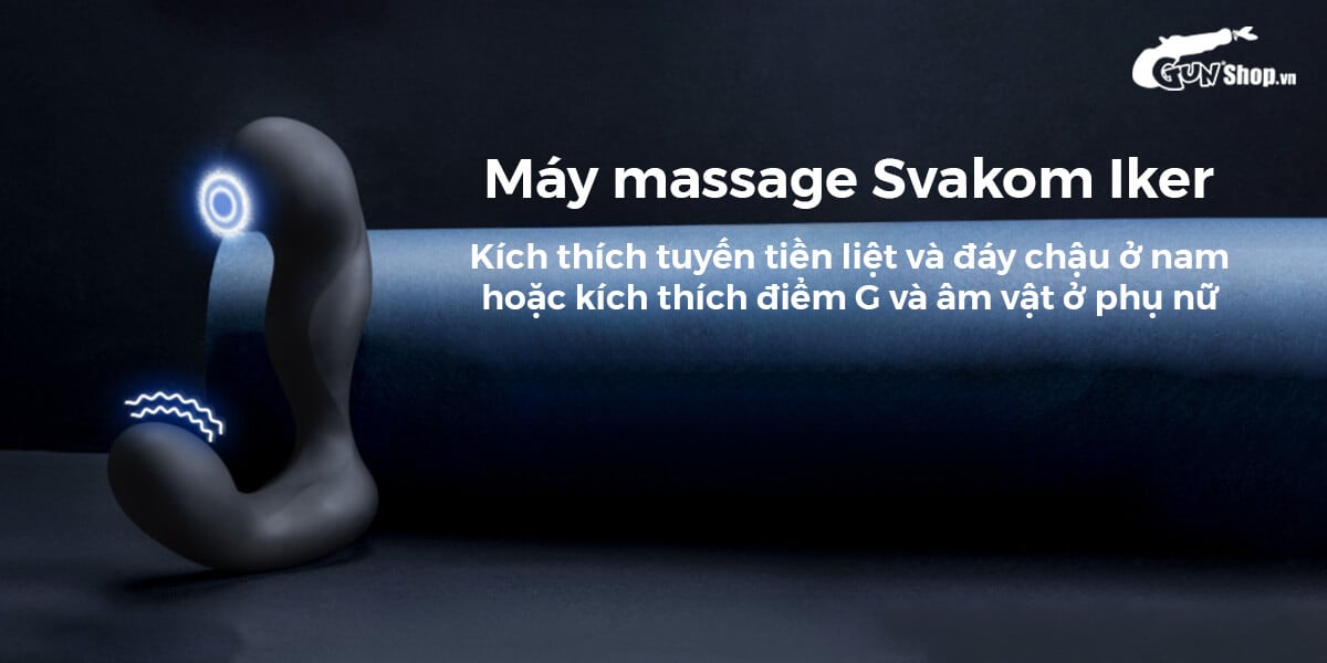 Máy massage hậu môn Svakom Iker cao cấp điều khiển app thông minh