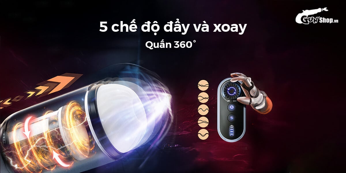 Phân phối Âm đạo giả đa năng Svakom Godwin rung hút mạnh hàng xách tay