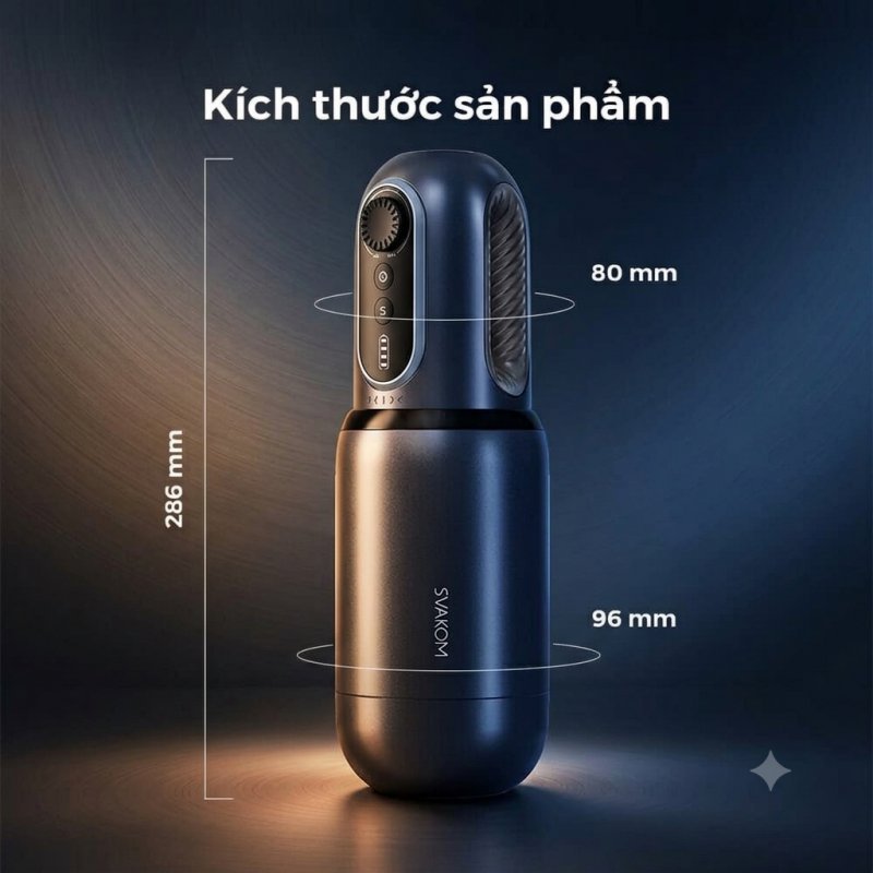 Âm đạo giả Svakom Godwin xoay thụt hút tự động có đế gắn tường