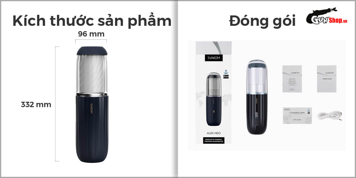 Sỉ Âm đạo giả đa năng Svakom Alex Neo 2 rung thụt mạnh chính hãng