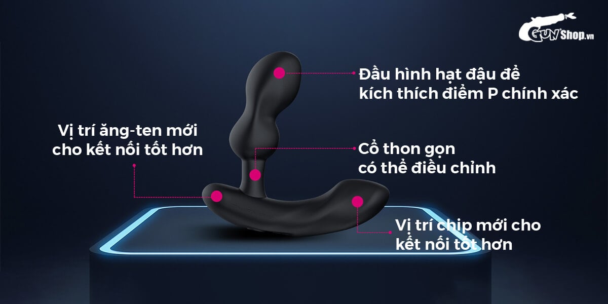 Bảng giá Máy massage tuyến tiền liệt Lovense Edge 2 hình chữ L điều khiển qua app hàng mới về