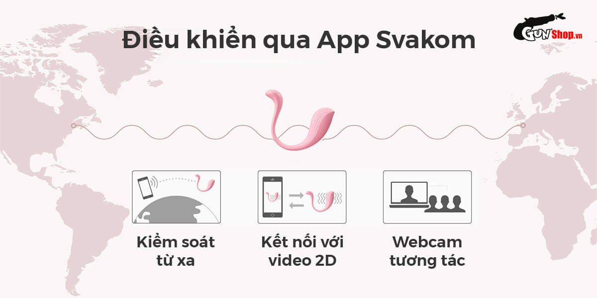 Trứng rung Svakom Phoenix Neo điều khiển app, món quà tình yêu