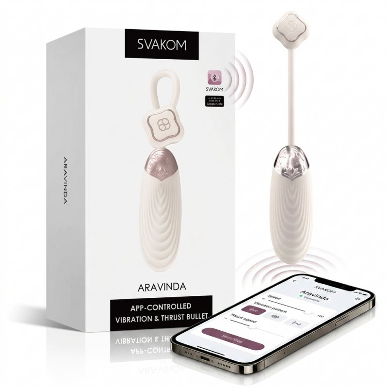 Trứng rung cao cấp Svakom Aravinda kết nối bluetooth điều khiển qua app