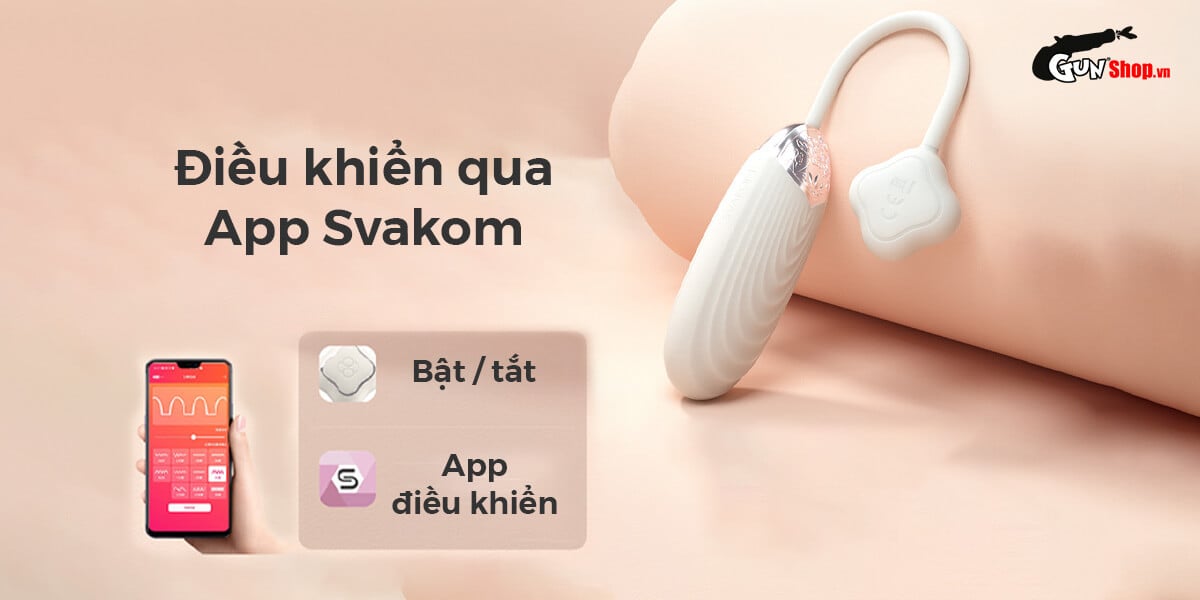 Nơi bán Trứng rung cao cấp Svakom Aravinda kết nối bluetooth điều khiển qua app giá rẻ