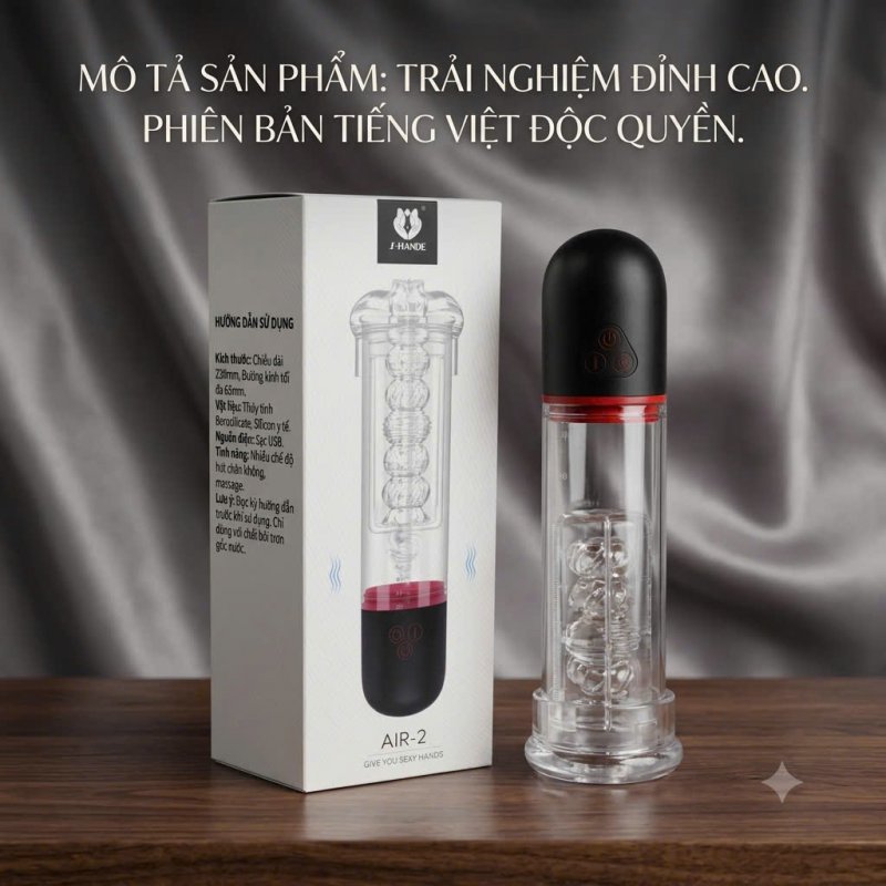 S-hande Air 2 máy tập dương vật tăng kích thước tự động cao cấp