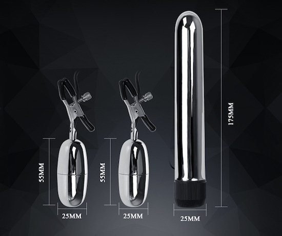 Bộ đồ chơi tình yêu điểm G, trứng rung Turbo kẹp núm kích thích