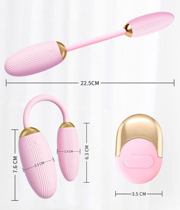 Địa chỉ bán Trứng Rung Tình Yêu Ankni 2 Đầu Có Điều Khiển Remote Từ Xa giá sỉ