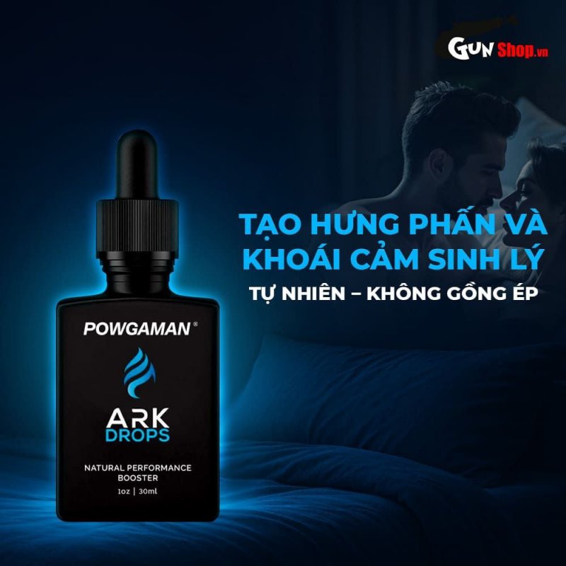 Tinh chất Powgaman Ark Drops 30ml tăng cảm xúc tự nhiên mạnh mẽ