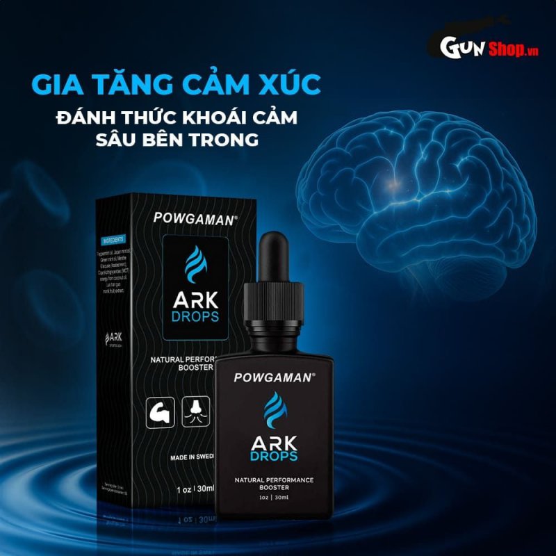 Tinh chất Powgaman Ark Drops 30ml tăng cảm xúc tự nhiên mạnh mẽ