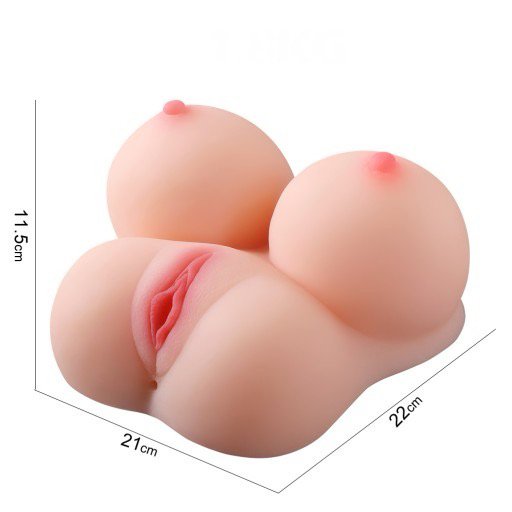 Búp bê bán thân Jiuai ngực và âm đạo giả 2kg silicon nguyên khối cao cấp
