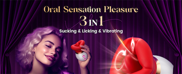 Cửa hàng bán Máy rung hút kèm lưỡi bú liếm 3 in 1 massage kích thích điểm G chính hãng
