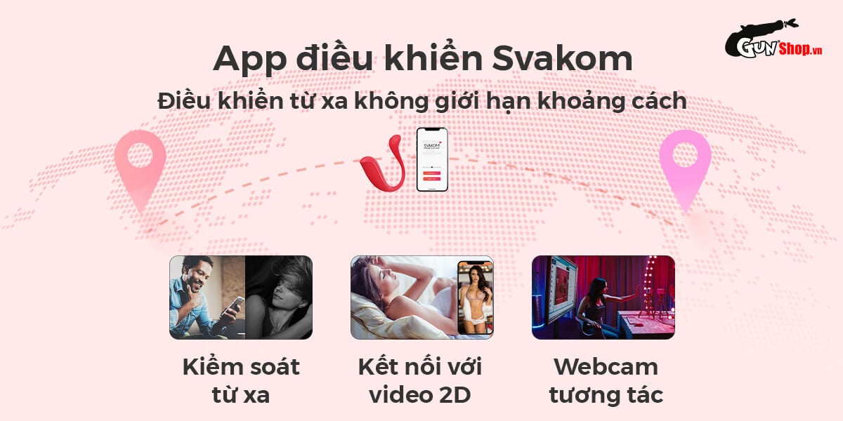 Trứng Rung 2 Đầu Svakom Phoenix Neo - Điều Khiển App, Thỏa Mãn Tối Đa