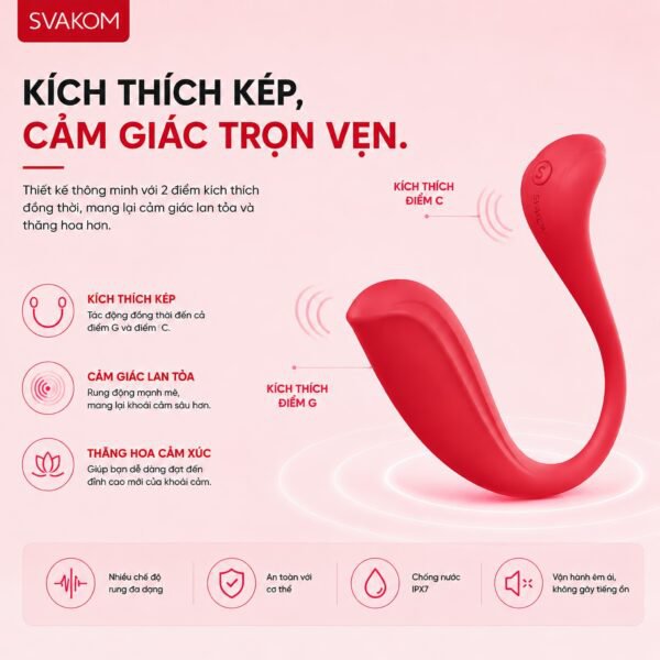 Trứng Rung Svakom Phoenix Neo 2 Điều Khiển Qua App Điện Thoại Kích Thích Điểm G