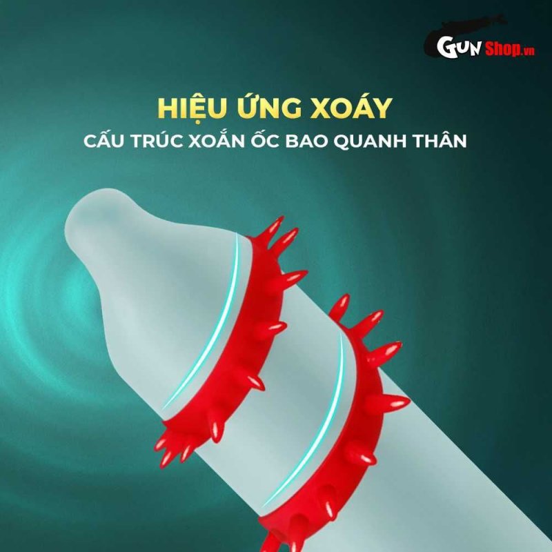 Bao cao su OLO Kỳ lân gai xoắn tặng bi silicon - Siêu mềm mại